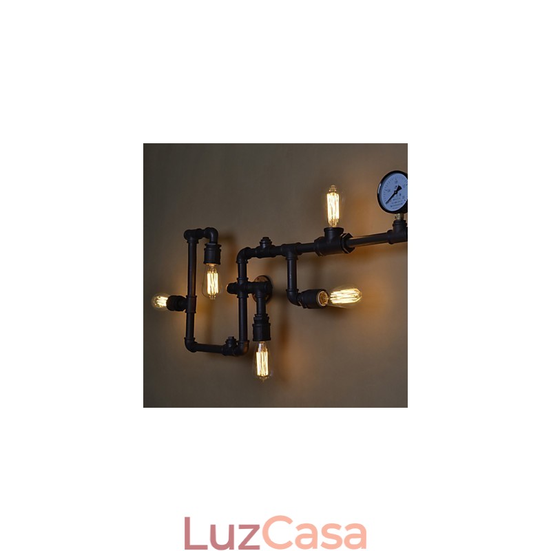 Luminárias de parede industriais loft Luminárias de parede antigas Edison com lâmpadas Luminária de parede vintage para iluminação de sala de estar