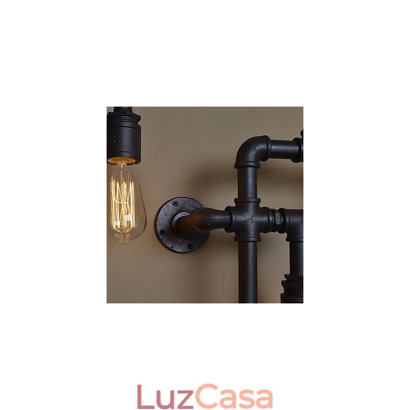 Luminárias de parede industriais loft Luminárias de parede antigas Edison com lâmpadas Luminária de parede vintage para iluminação de sala de estar