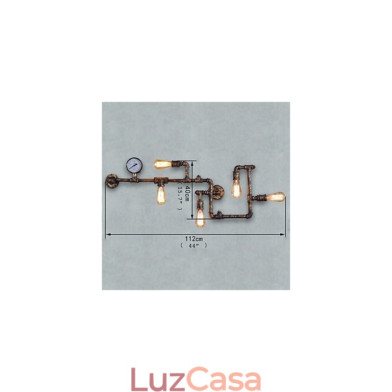 Luminárias de parede industriais loft Luminárias de parede antigas Edison com lâmpadas Luminária de parede vintage para iluminação de sala de estar