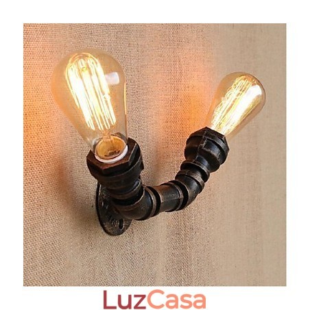 Nostalgia Simple Water Pipe Decorativo Pequeno Luminária de Parede Luz de Parede Nostalgia Simple Water Pipe Decorativo Pequeno Luminária de Parede Luz de Parede