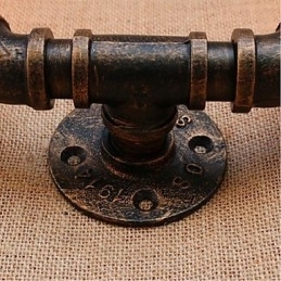 Nostalgia Simple Water Pipe Decorativo Pequeno Luminária de Parede Luz de Parede