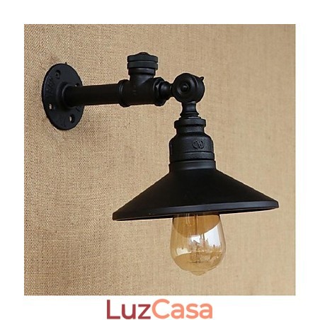 Pintura rústica de chalé para arandelas de parede com luz ambiente Pintura rústica de chalé para arandelas de parede com luz ambiente