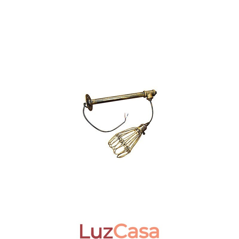 Luminária de parede vintage loft, restaurante, café, corredor, bar, luminária de parede, gaiola de ferro, indústria, iluminação de tubos de ferro