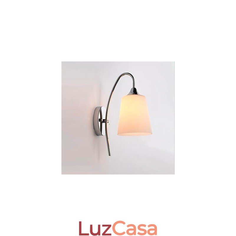 Luminária de parede moderna minimalista de vidro para cabeceira de corredor de hotel