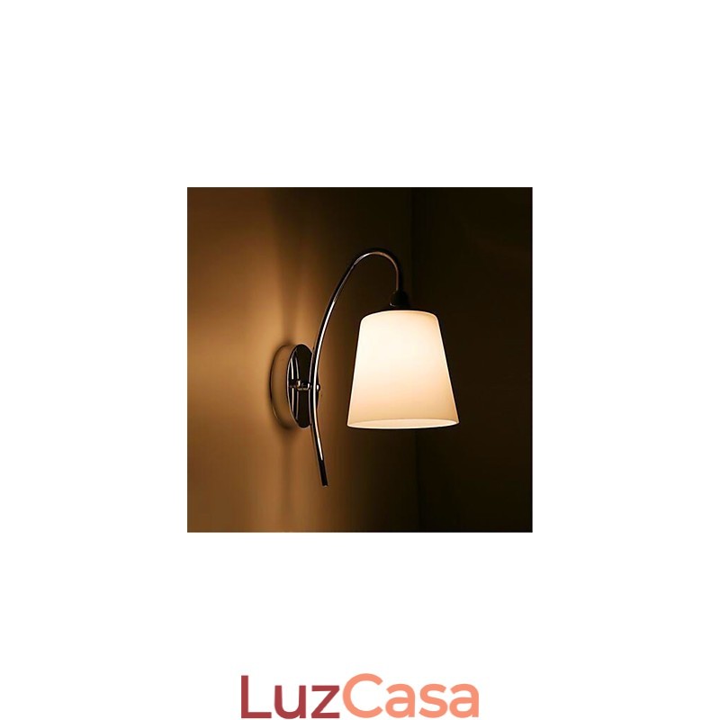 Luminária de parede moderna minimalista de vidro para cabeceira de corredor de hotel