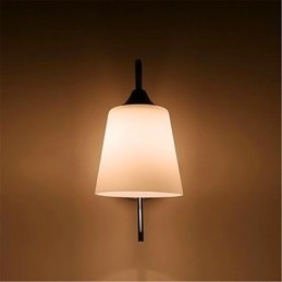 Luminária de parede moderna minimalista de vidro para cabeceira de corredor de hotel