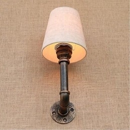 Luminária de parede rústica em latão para iluminação ambiente