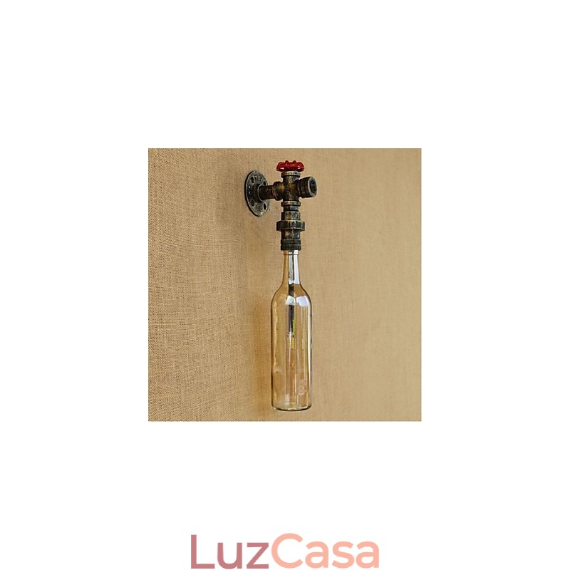 Luminária de parede Amber Water com interruptor