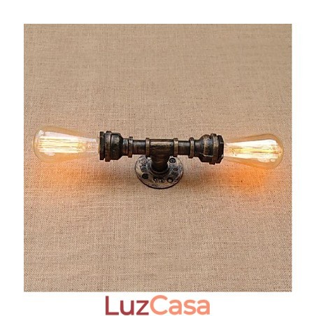 Nostalgia Simple Water Pipe Decorativo Pequeno Luminária de Parede Luz de Parede Nostalgia Simple Water Pipe Decorativo Pequeno Luminária de Parede Luz de Parede