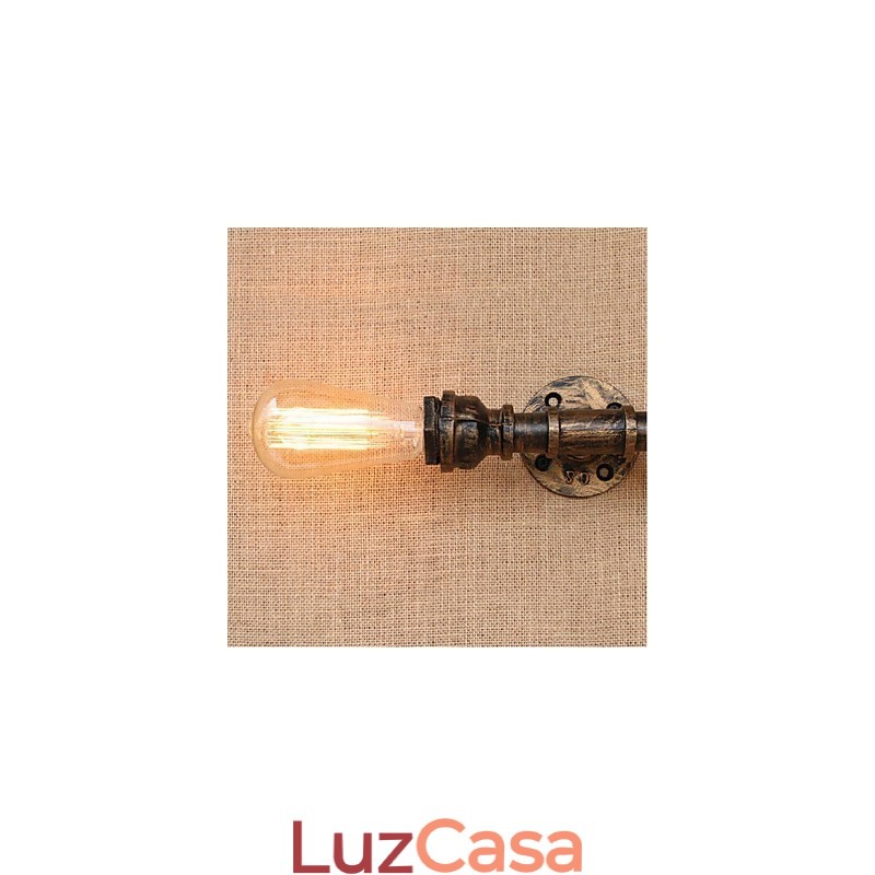 Nostalgia Simple Water Pipe Decorativo Pequeno Luminária de Parede Luz de Parede