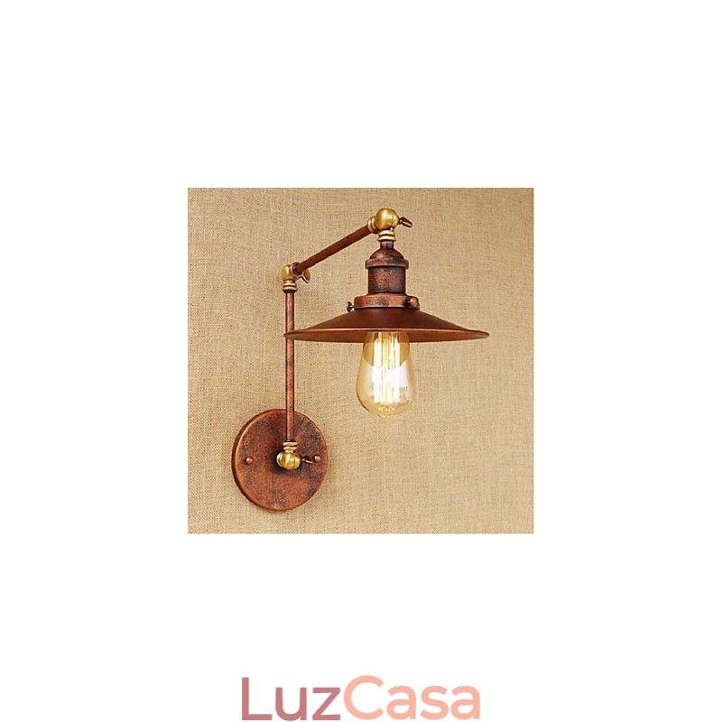 Braço longo Meio enferrujado Industrial Retro Nostalgic Retrátil Dobrável Arandelas de Parede Luz de Parede