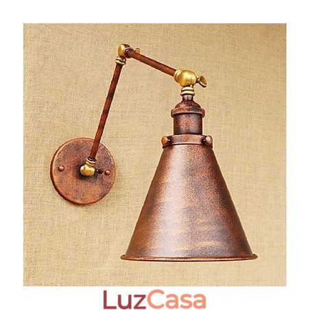 Braço longo Meio ferrugem Retro Criativo Nostalgic Retrátil Dobrável Arandelas de Parede Luz de Parede Braço longo Meio ferrugem Retro Criativo Nostalgic Retrátil Dobrável Arandelas de Parede Luz de Parede