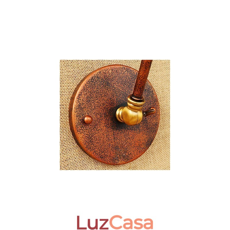 Braço longo Meio ferrugem Retro Criativo Nostalgic Retrátil Dobrável Arandelas de Parede Luz de Parede