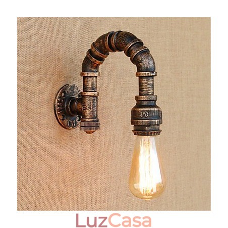 Pintura rústica de chalé para arandelas de parede com luz ambiente Pintura rústica de chalé para arandelas de parede com luz ambiente