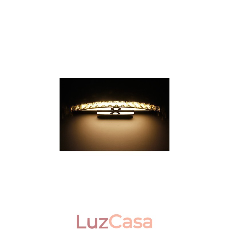 Iluminação de parede de cristal contemporânea para banheiro
