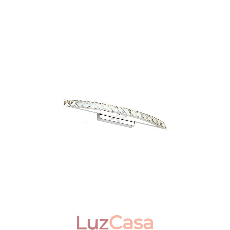 Iluminação de parede de cristal contemporânea para banheiro