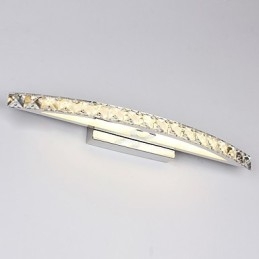Iluminação de parede de cristal contemporânea para banheiro