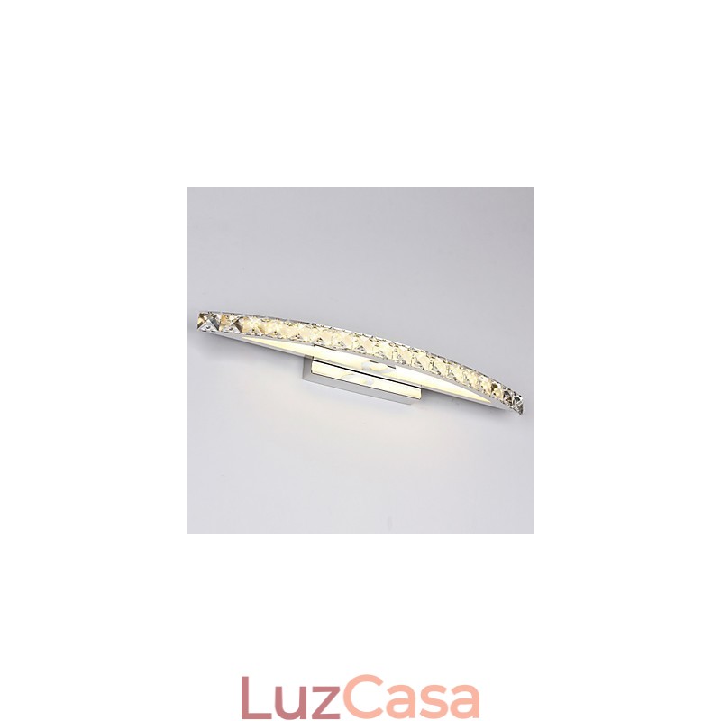 Iluminação de parede de cristal contemporânea para banheiro