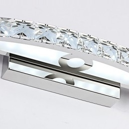 Iluminação de parede de cristal contemporânea para banheiro