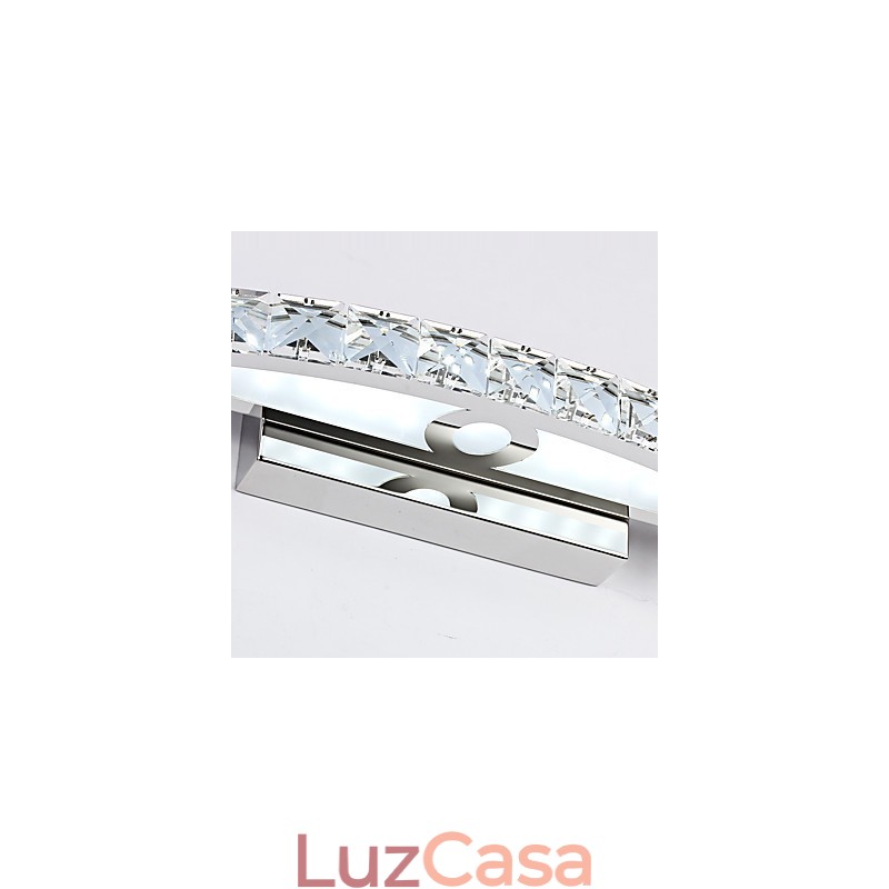 Iluminação de parede de cristal contemporânea para banheiro