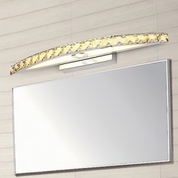 Iluminação de parede de cristal contemporânea para banheiro