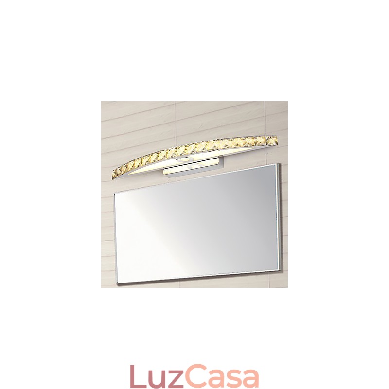 Iluminação de parede de cristal contemporânea para banheiro