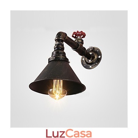 Luzes de parede de tubo de água estilo industrial retrô criativo country metal restaurante café bares mesa de bar arandelas de parede Luzes de parede de tubo de água estilo industrial retrô criativo country metal restaurante café bares mesa de bar arandelas de parede