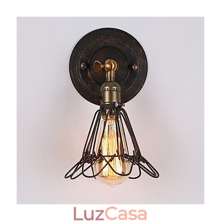 Luminárias de parede de metal estilo industrial retrô para restaurante, café, mini arandelas de parede Luminárias de parede de metal estilo industrial retrô para restaurante, café, mini arandelas de parede
