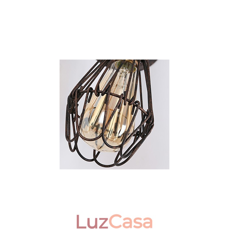 Luminárias de parede de metal estilo industrial retrô para restaurante, café, mini arandelas de parede
