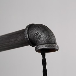 Luminárias de parede de tubo industrial vintage com interruptor Luzes criativas Restaurante Café Bar Decoração iluminação com 1 luz Acabamento pintado