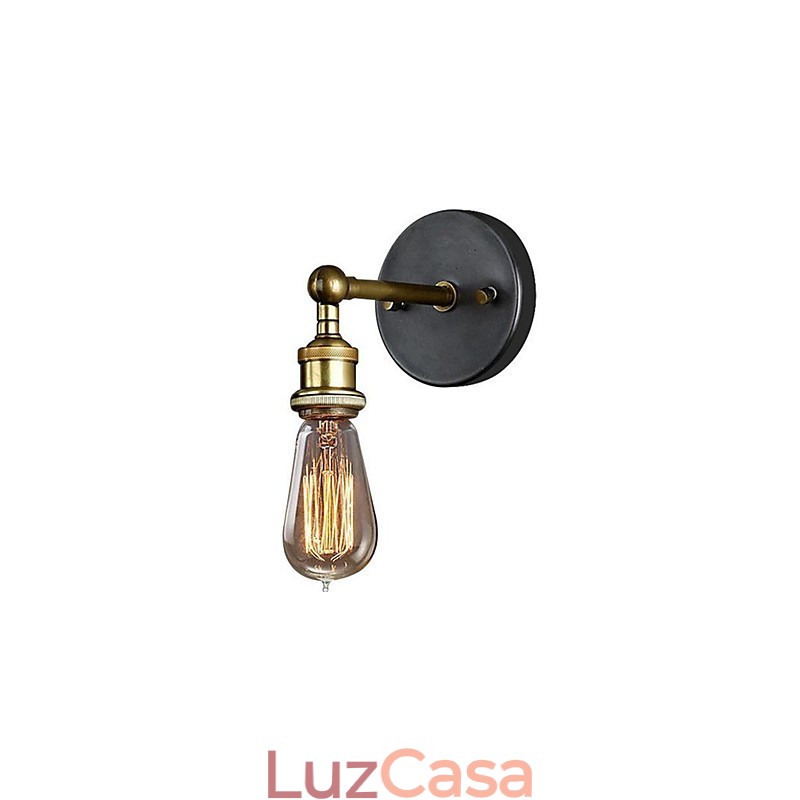 Luminária de cabeça de cobre simples para corredor de parede de vila americana