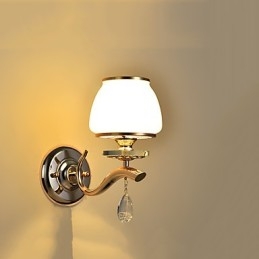 Recurso eletrogalvanizado contemporâneo moderno para arandelas de parede de luz ambiente de cristal