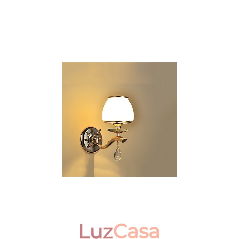 Recurso eletrogalvanizado contemporâneo moderno para arandelas de parede de luz ambiente de cristal