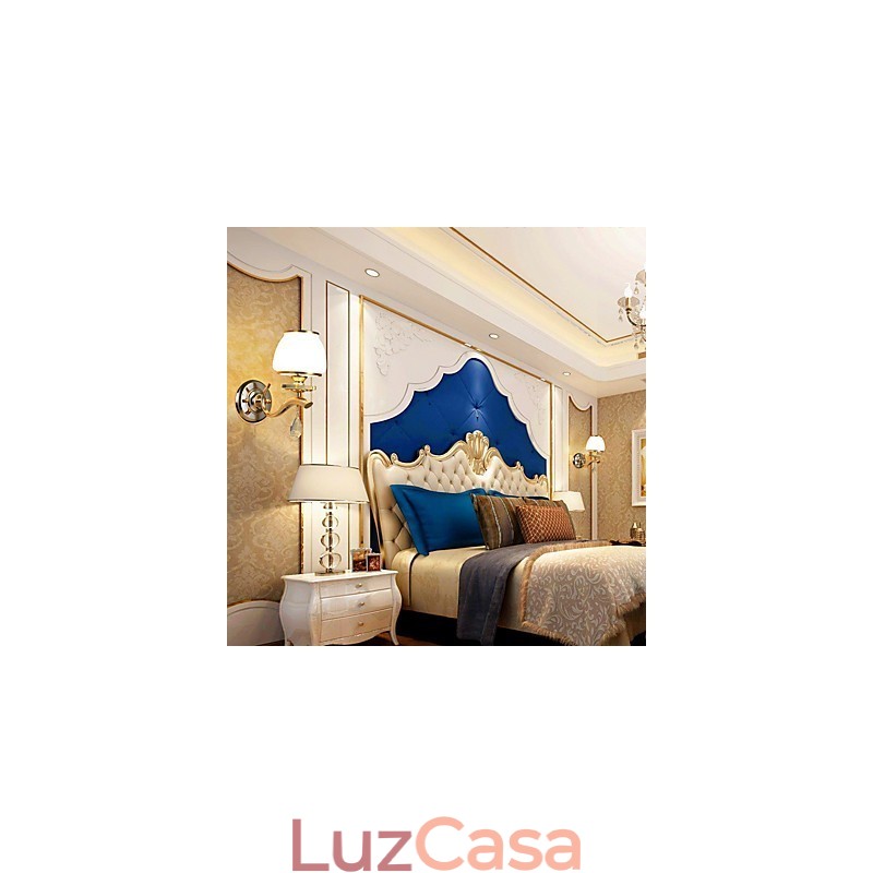 Recurso eletrogalvanizado contemporâneo moderno para arandelas de parede de luz ambiente de cristal