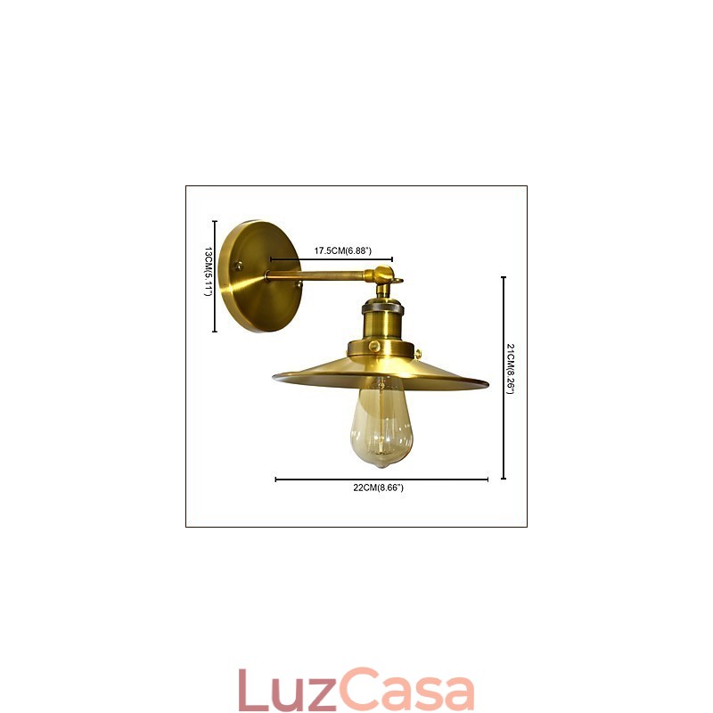 Rustic Lodge Traditional Classic Latão Recurso para Downlight Arandelas de Parede Luz de Parede
