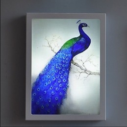Pintura contemporânea moderna integrada, recurso de pintura contemporânea para arandelas de parede com luz ambiente