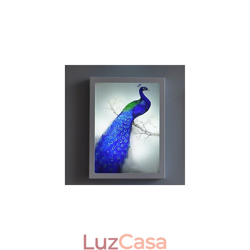Pintura contemporânea moderna integrada, recurso de pintura contemporânea para arandelas de parede com luz ambiente