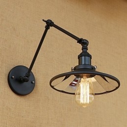 Pintura rústica estilo country retrô para luminária de parede com braço oscilante estilo mini