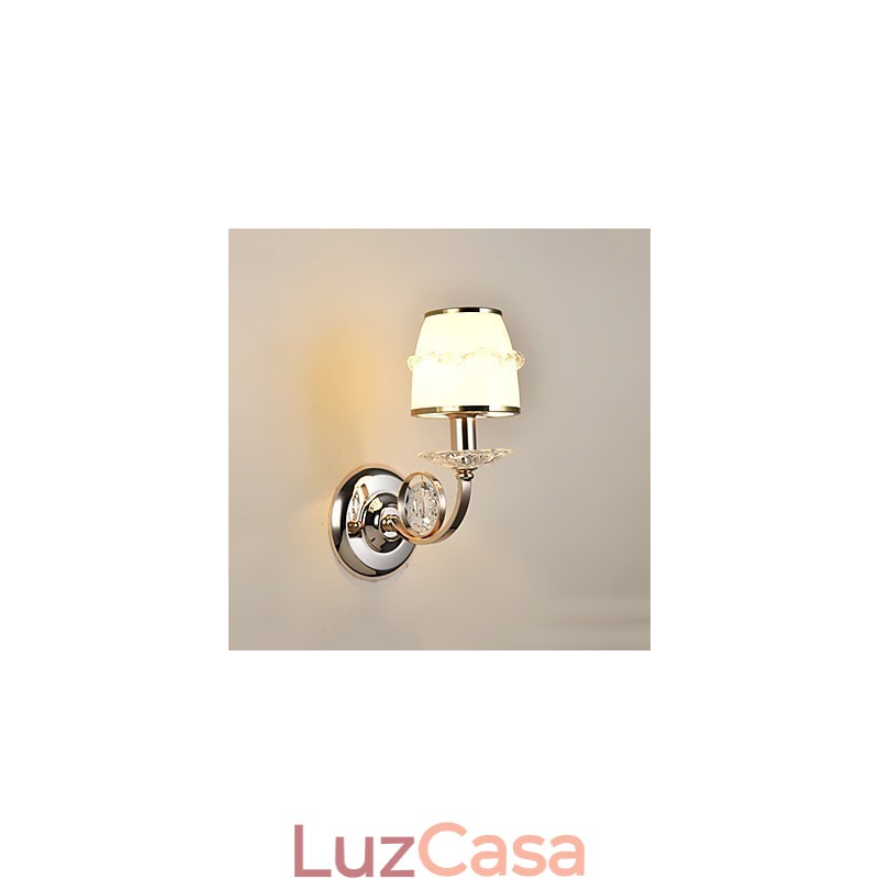 Luminária de parede moderna contemporânea galvanizada para proteção ocular, arandela de luz ambiente, luminária de parede