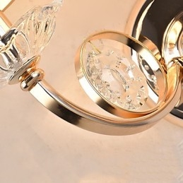 Luminária de parede moderna contemporânea galvanizada para proteção ocular, arandela de luz ambiente, luminária de parede