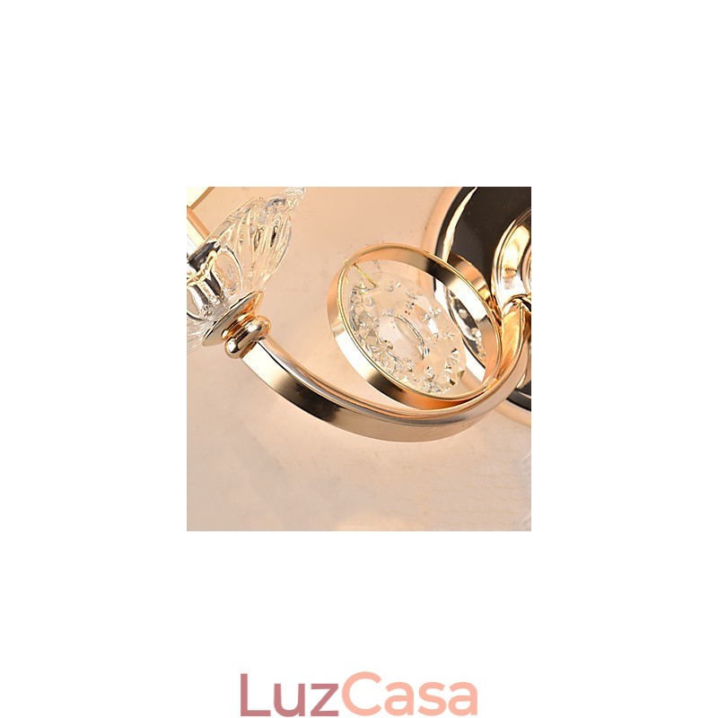 Luminária de parede moderna contemporânea galvanizada para proteção ocular, arandela de luz ambiente, luminária de parede