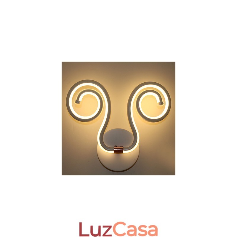 Luminária de parede de alumínio simples e moderna, luminárias criativas de cabeceira para corredor