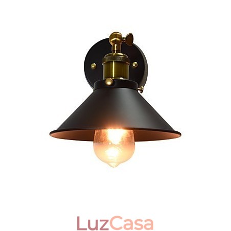 Pintura de parede única de ferro luminária de parede lâmpada sabre de luz preta muda na parede Pintura de parede única de ferro luminária de parede lâmpada sabre de luz preta muda na parede