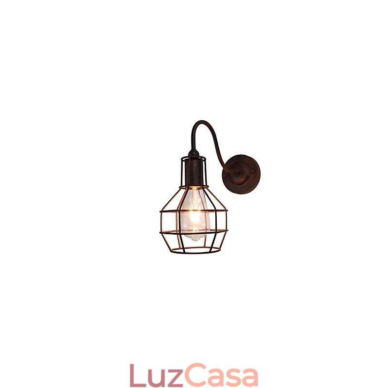 Aplique de parede Aplique de parede Luminária de parede retrô cor ferrugem