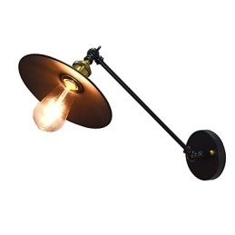 Luminária de parede Buzz Wall Iron Lâmpada de sabre de luz preta muda na parede