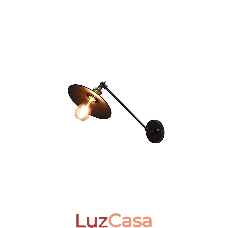 Luminária de parede Buzz Wall Iron Lâmpada de sabre de luz preta muda na parede