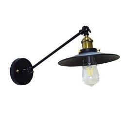 Luminária de parede Buzz Wall Iron Lâmpada de sabre de luz preta muda na parede