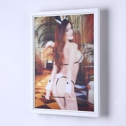 Pintura moderna contemporânea integrada, recurso de pintura contemporânea para arandelas de parede com luz ambiente