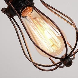 Luminária de parede de ferro retrô industrial personalidade criativa luminária de parede com polia elevatória