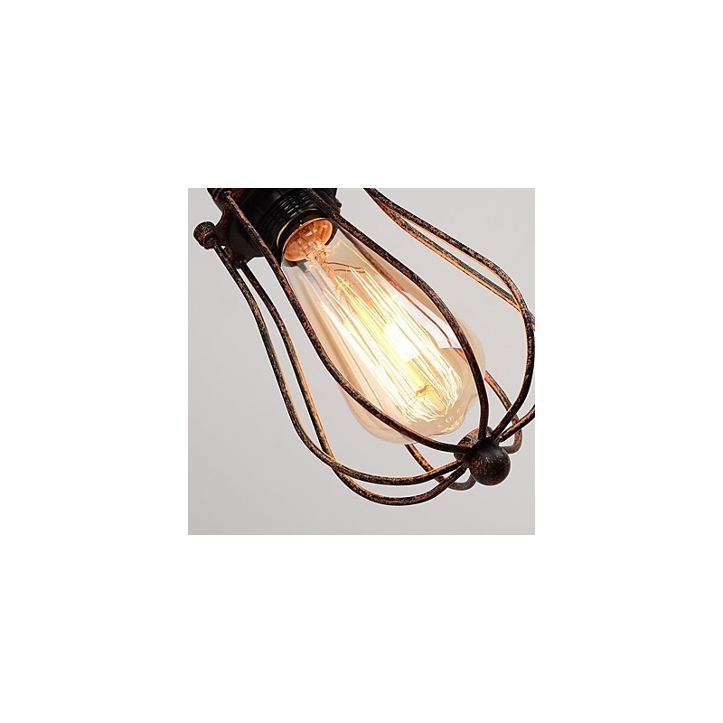 Luminária de parede de ferro retrô industrial personalidade criativa luminária de parede com polia elevatória
